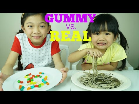 Gummy vs Real Food Challenge