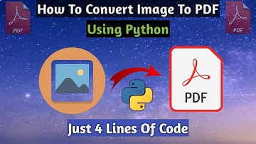 How to convert an image into a PDF file using Python | Image to PDF converter using Python | Python
