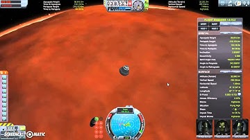 KSP - Landing on Duna with parachutes