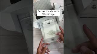 Card making tip for perfect die cutting! #shorts #cardmaking #diecutting