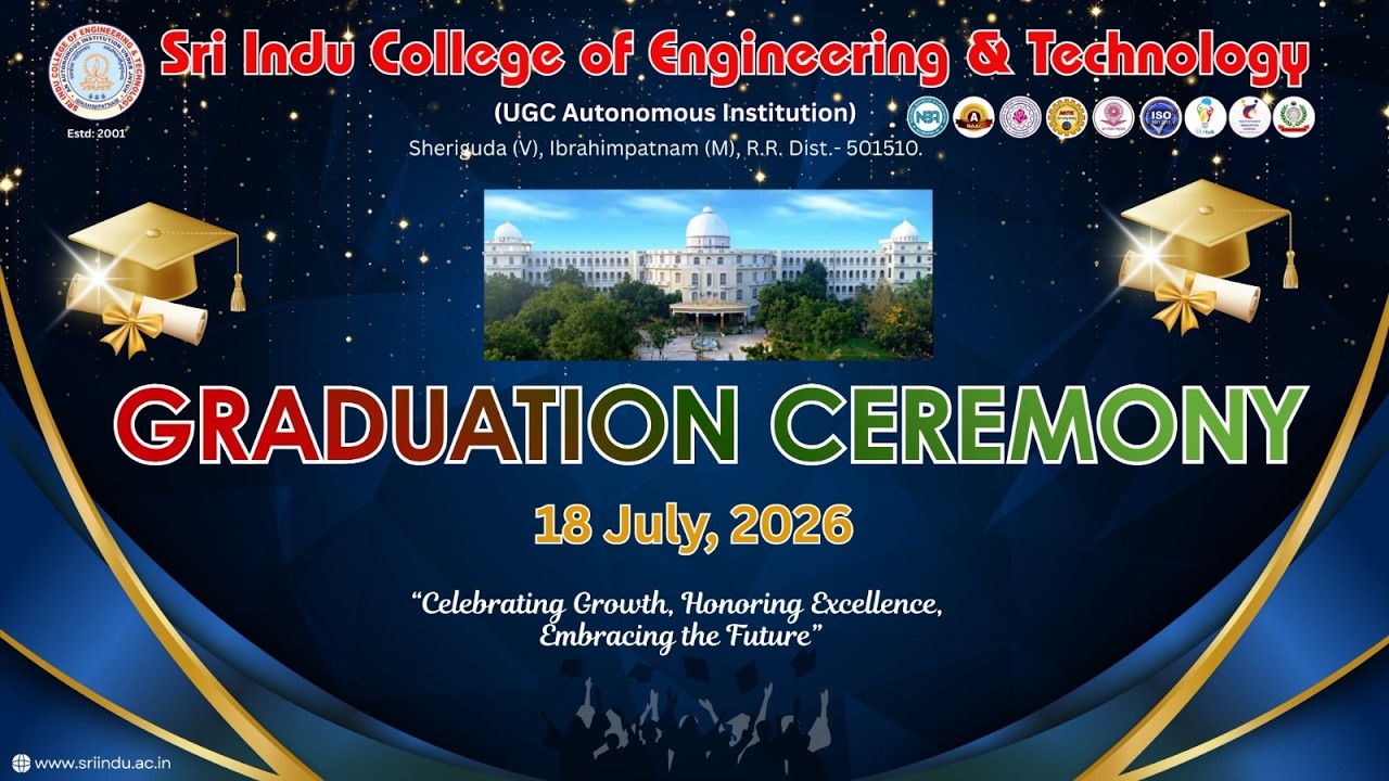 Sri Indu College of Engineering Graduation day 2026 | Live Stream