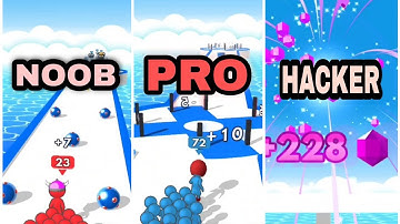 NOOB vs PRO vs HACKER  Crowd Battle 3D