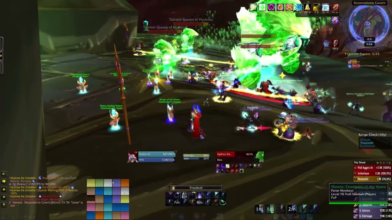 Hydross the Unstable Arcane Mage POV  (96% parse)