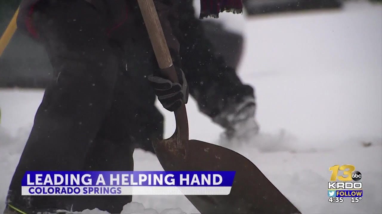 Colorado Springs father and sons help neighbors dig out on a snowy day ...