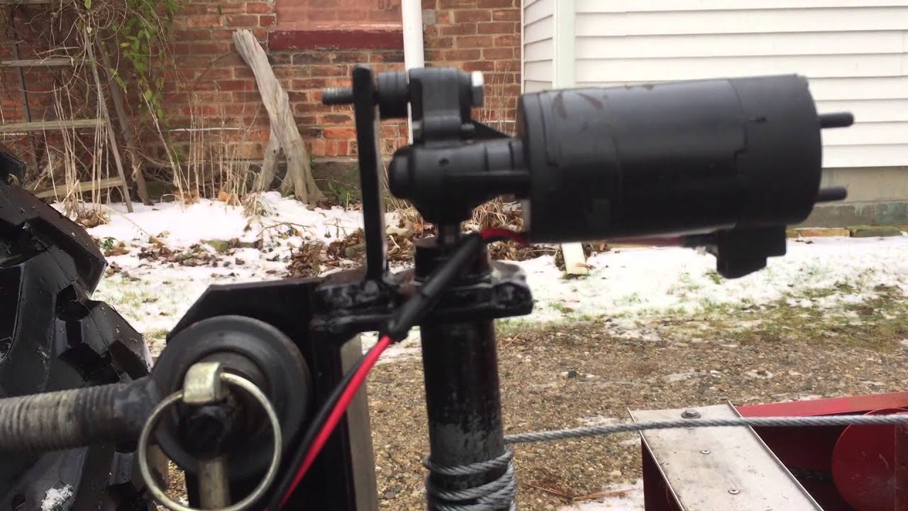 Motorizing snow blower chute (Gwinnfarm) YouTube
