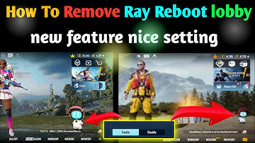 How To Remove Ray or Reboot From Lobby Remove PUBG Free Buddy From pubg/BGMI new feature