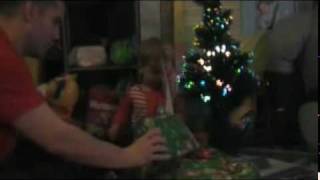 Parker Aiden Smith opening presents Christmas 2009 part 1