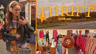 📖🧣☕️ 2000s FALL THRIFT with me | Pinterest inspo, haul + yapping
