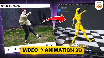 Cette IA transforme tes vidéos en animations 3D sur Blender ! (DeepMotion)