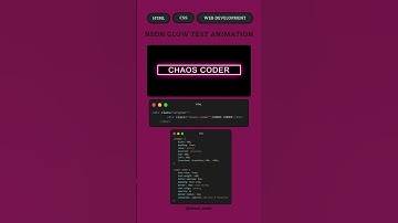 🔥 Neon Glow Text Animation | HTML & CSS Magic ✨