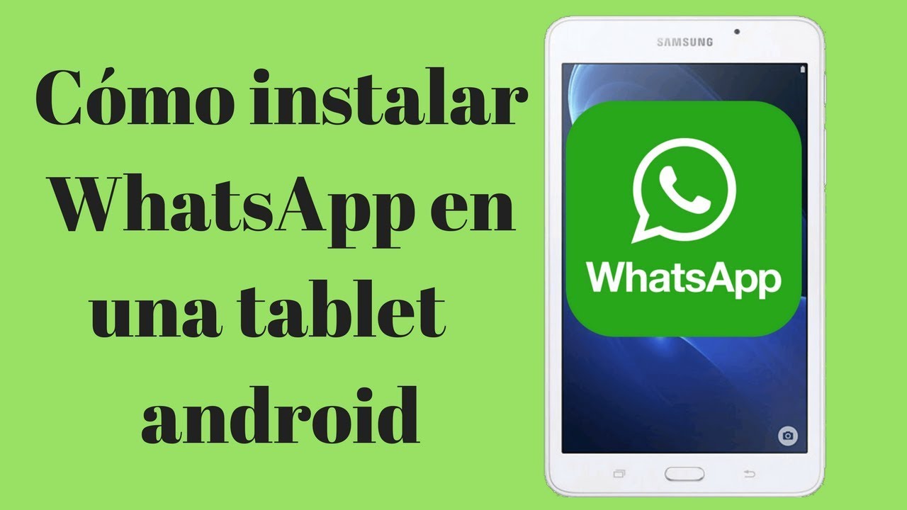 Cómo instalar whatsapp