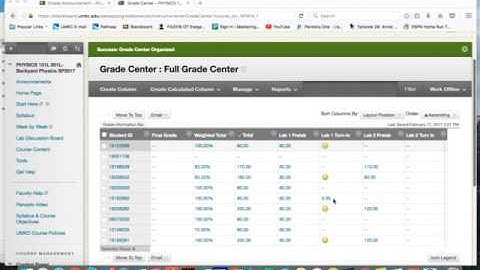 Explanations of late Submissions on Blackboard