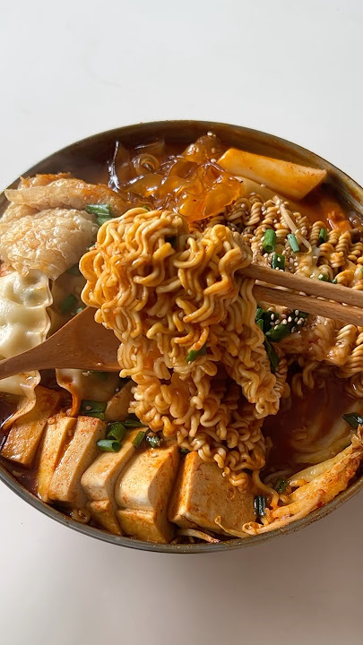 Vegan Korean Army Stew *ASMR*