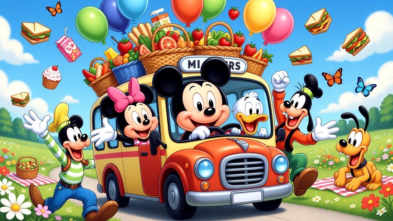 “OMG! Mickey & Friends’ Picnic Bus Goes WILD 😱🚌 | Fun Cartoon Adventure!”