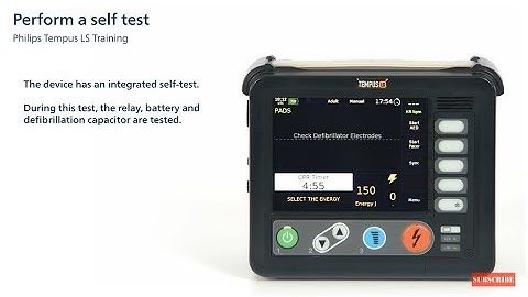 Tempus LS Perform a Self-Test