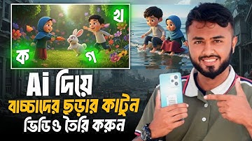 Ai দিয়ে বাচ্চাদের ছড়া গানের কাটুন ভিডিও তৈরি করুন।Ai Cartoon video tutorial bangla।ibm tech studio