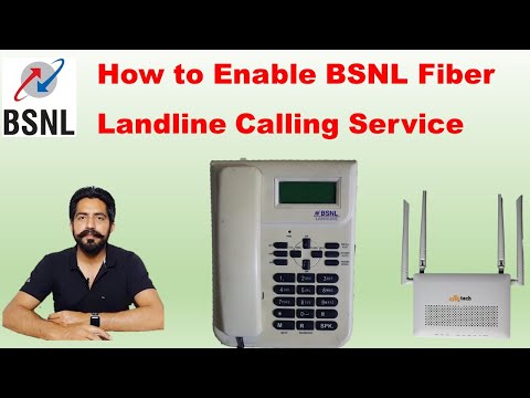 How to Activate BSNL Fiber Landline Voice Calling Service || Voip