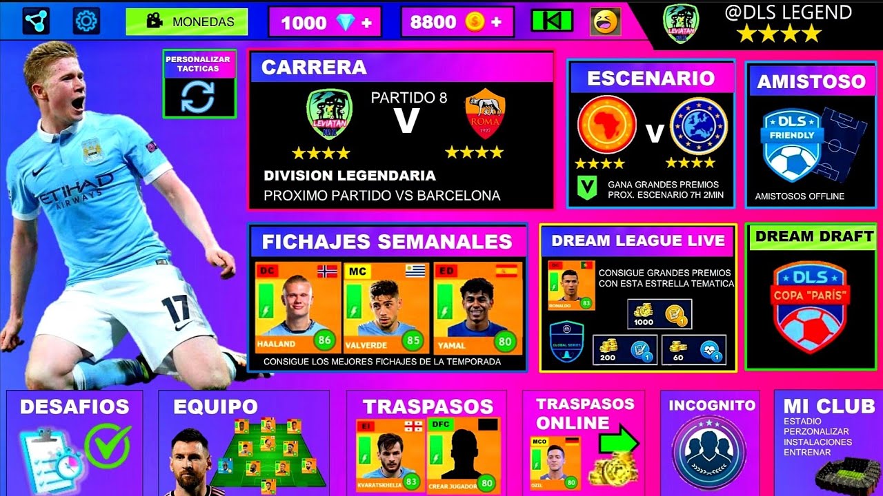 EL NUEVO Y RENOVADO MODO CARRERA del DLS 25 🤩 NUEVA INTERFAZ Y MENU ...