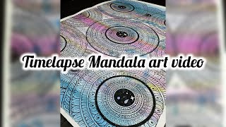Mesmerizing Galaxy Mandala Art Uncut Timelapse Vlog