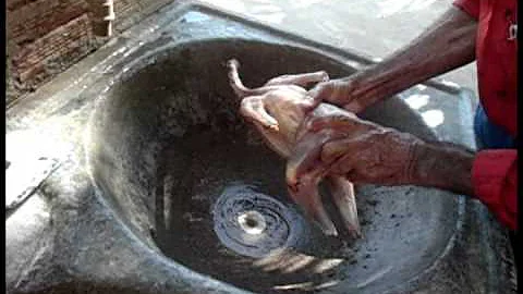 Como limpar galinha tirando o couro?