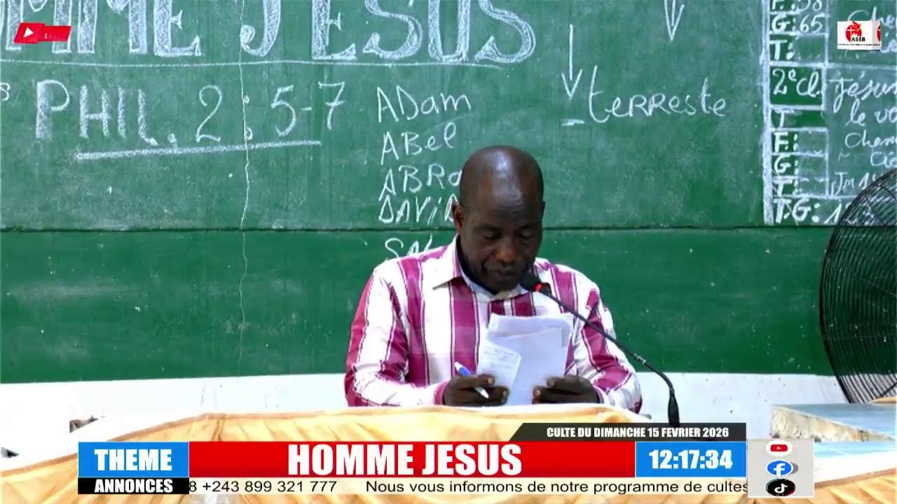 CULTE DU DIMANCHE MATIN 15 FÉVRIER 2026