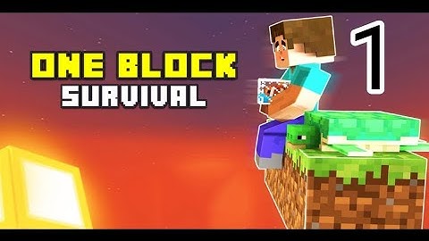 one block survival crafting and building game part 1