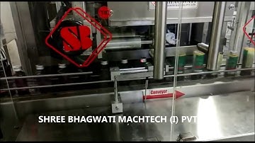 Filled Syrup Bottle High Speed Shrink Sleeve Applicator with Stainless Steel Heating Shrink Tunnel