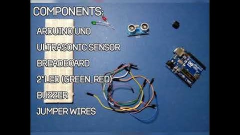 Reverse car parking system using Arduino with code