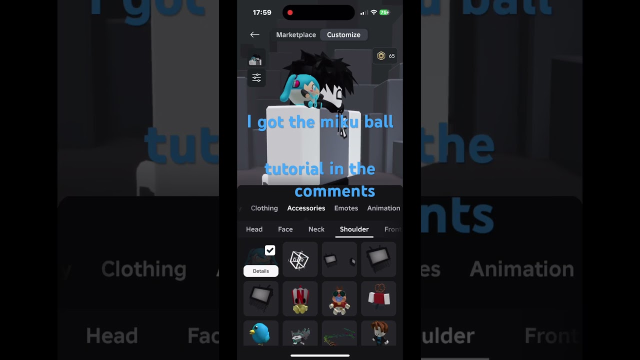 i got the miku ball ugc (tutorial in the comments :) ) 