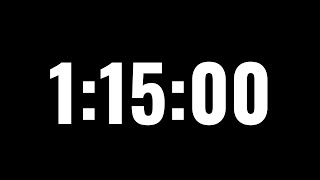 1 Hour 15 Minute Timer - 75 Minute Countdown Timer