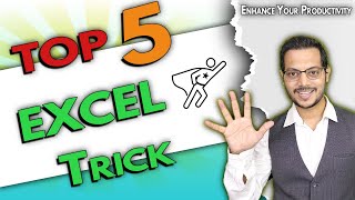 Top 5 Excel - time saving and productive tricks | Enhance your MSexcel with cool trips and tricks Wealth