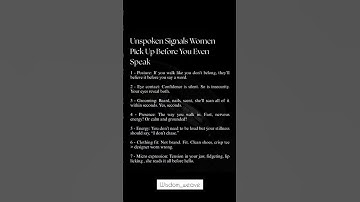 Unspoken Signals Women Notice Before You Speak | Psychology & Body Language Tips | Wisdom_Weave