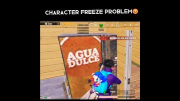 Character Freeze Problem Pubg/Bgmi #shorts #pubgmobile #bgmi