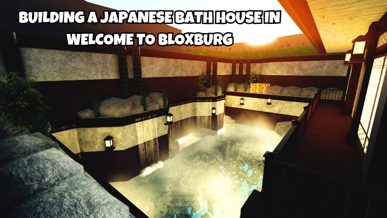 I Built a JAPANESE BATH HOUSE in Bloxburg - YouTube