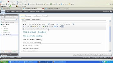 Silverstripe CMS Tutorial - Headers in Text