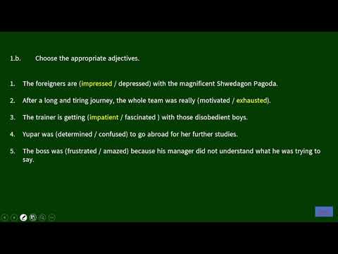 Grade 9 English Unit 4 Lesson 1 Feelings 