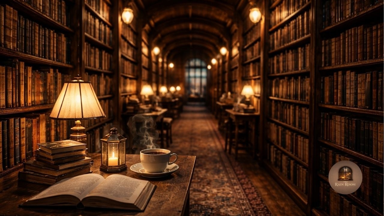 Library Ambience Cozy Library Jazz Ambience πβ Relaxing Background Music for Study ...