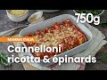 Cannelloni ricotta pinards et sauce tomate  750g