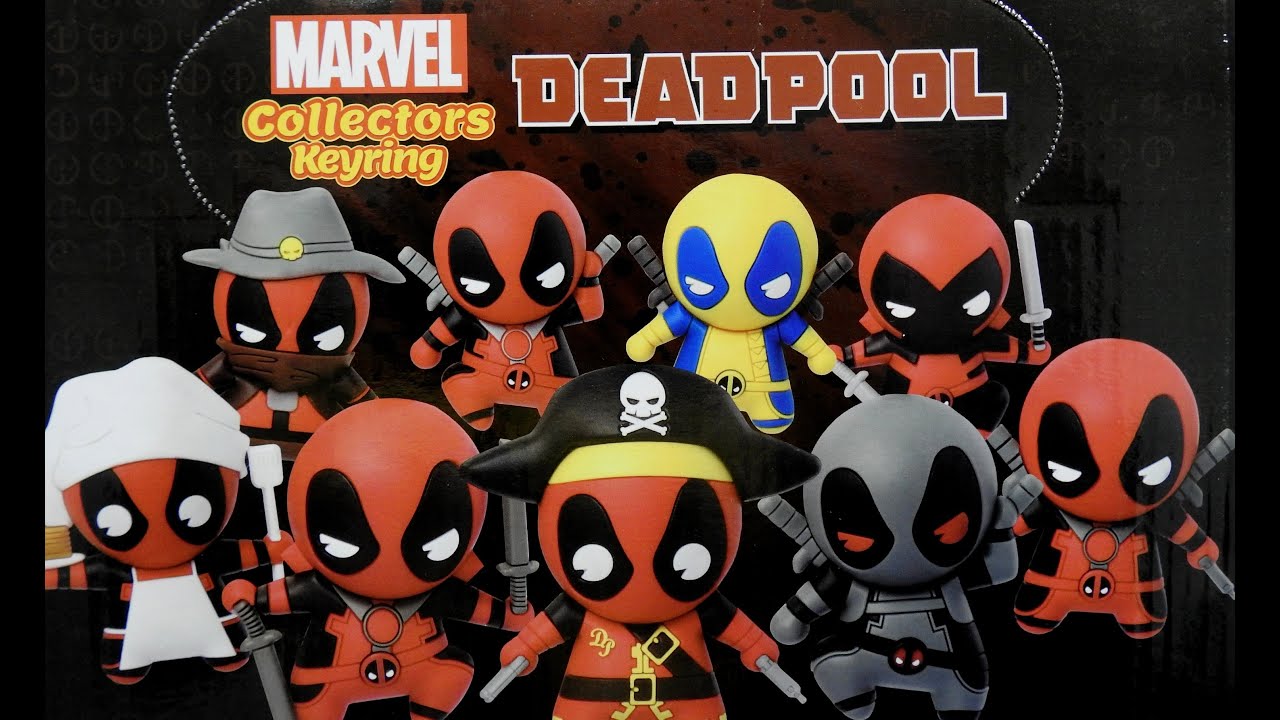 approx. 7.62 cm Marvel coleccionistas Figural Keyring serie 3 Deadpool 3 in SQUIRRELPOOL