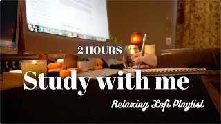 2 HOUR STUDY WITH ME / Chill Lofi Playlist / Silent Countdown Timer