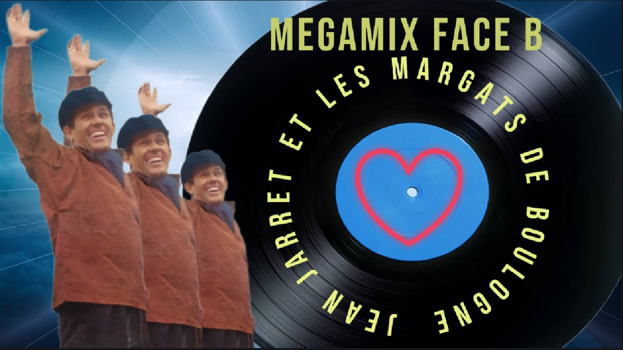 Jean Jarret et les Margats et la fanfare Megamix face B, Boulogne sur mer 45 Tours vinyle