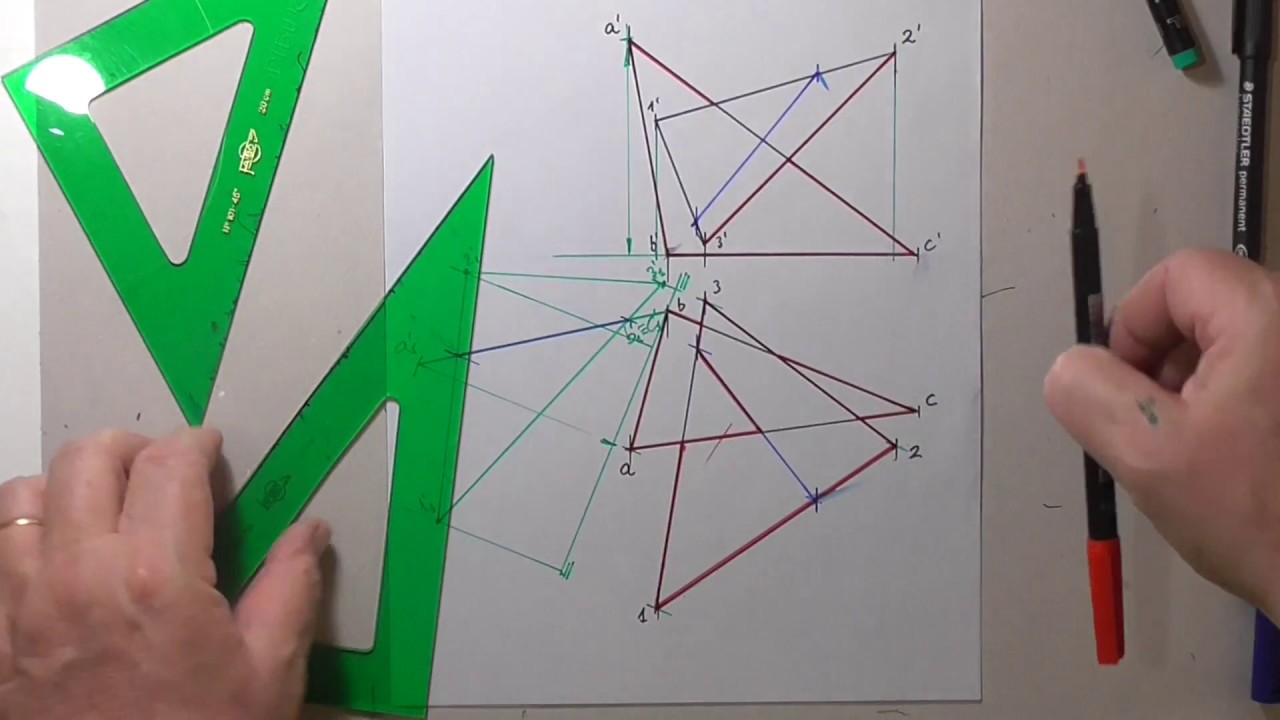 Interseccion de 2 triángulos