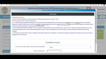 #NIMCET 2023 Special Round Choice Filling Process||How to See OR- CR Rank||Special Round Seat Matrix
