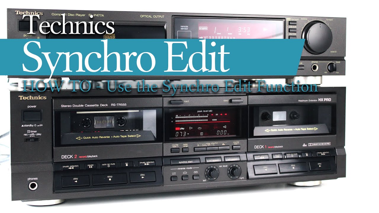 Technic Synchro Edit How to use Synchro Edit Function YouTube