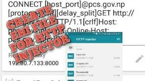 How to create Ehi file for http injector 2017