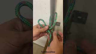 How to tie the super quick rope knot. #ropeknot #ropeknots #knot #knotskills #diy #howto #outdoors