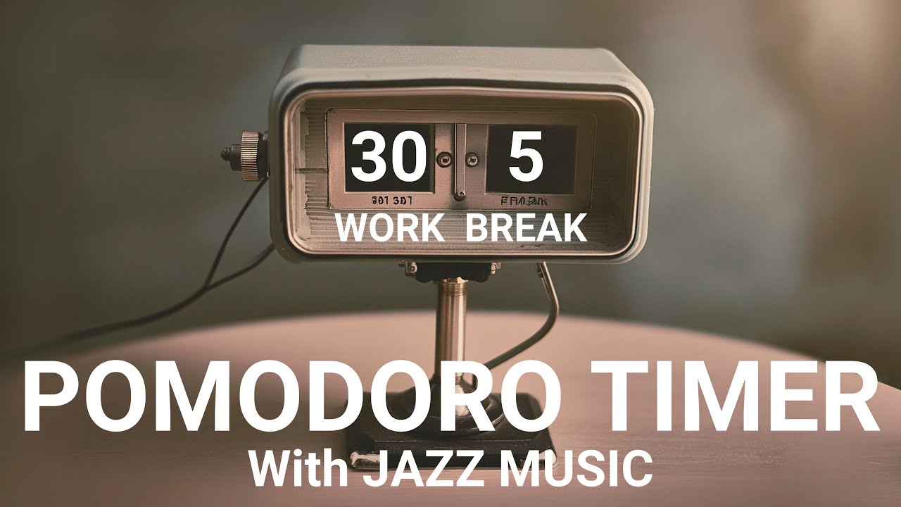 30 / 5 Vintage Pomodoro Timer - 2 hours study || No Music No Ticking ...