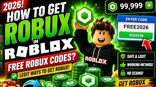 How to Get Free Robux in Roblox (2026) | Free Robux Codes Legit Ways to Get Robux  ✅️ 