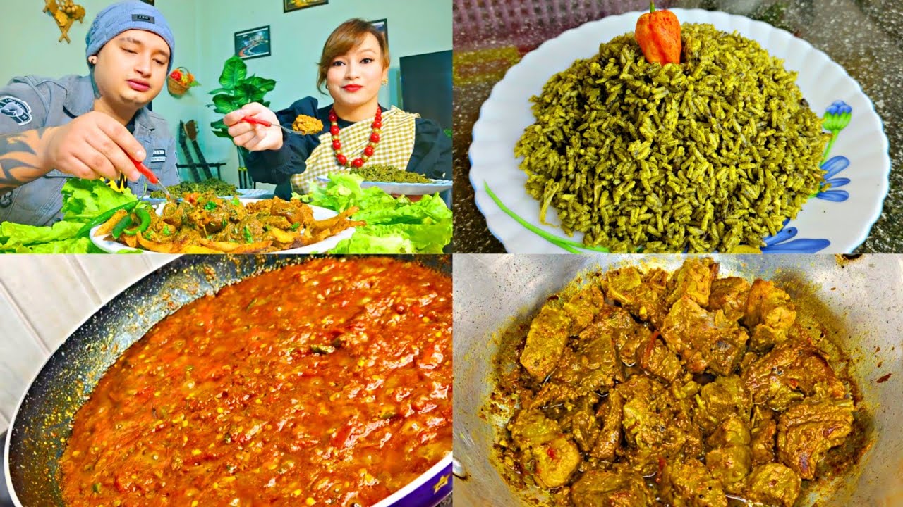 Mano Ba Ia Bang Bha Ban Bam Ja Nei-iong 😋🙌|| Khasi Style Pork || Husband Wife ♥️