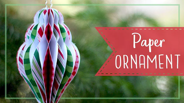 How To Make Paper Honeycomb Christmas Ornaments! 🎄  Craftmas